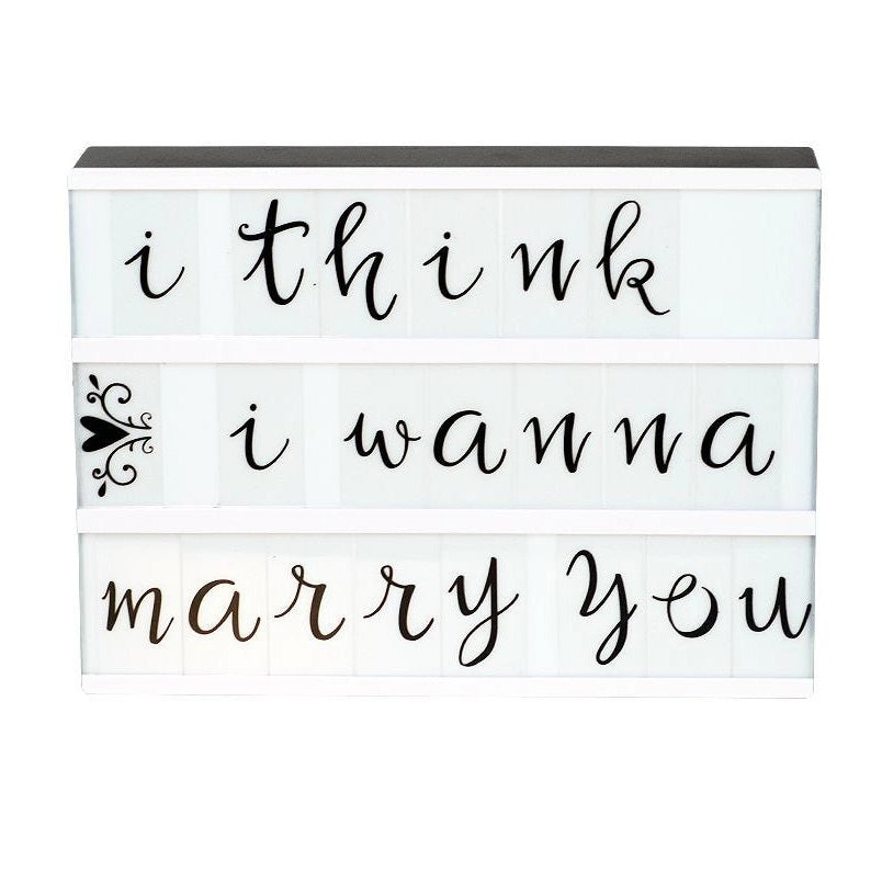 A Little Lovely Company Lightbox Letter Set Script
