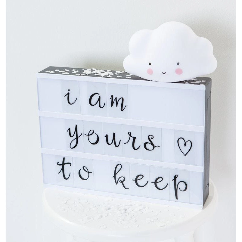A Little Lovely Company Lightbox Letter Set Script