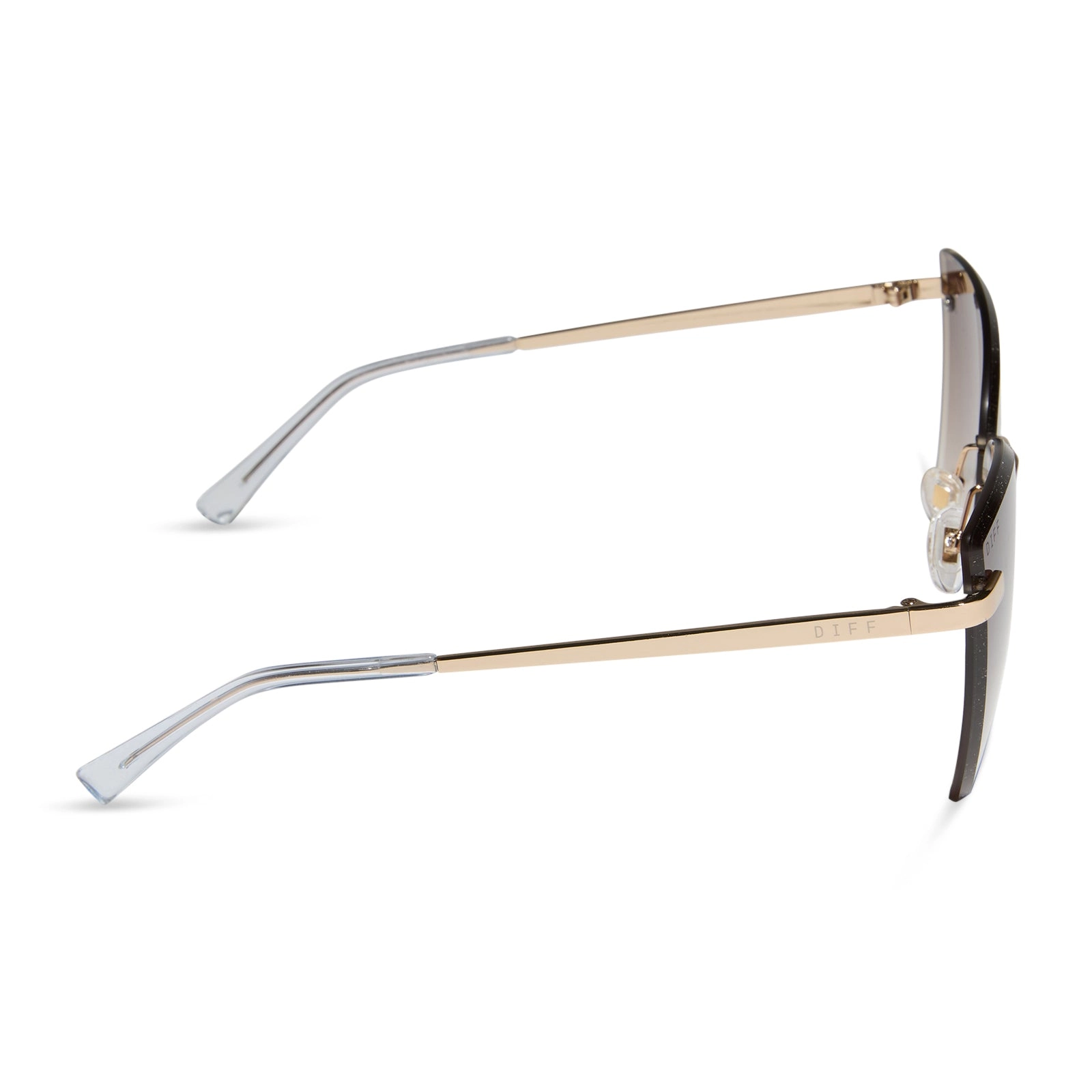 BECKY V - GOLD   BROWN GRADIENT SUNGLASSES