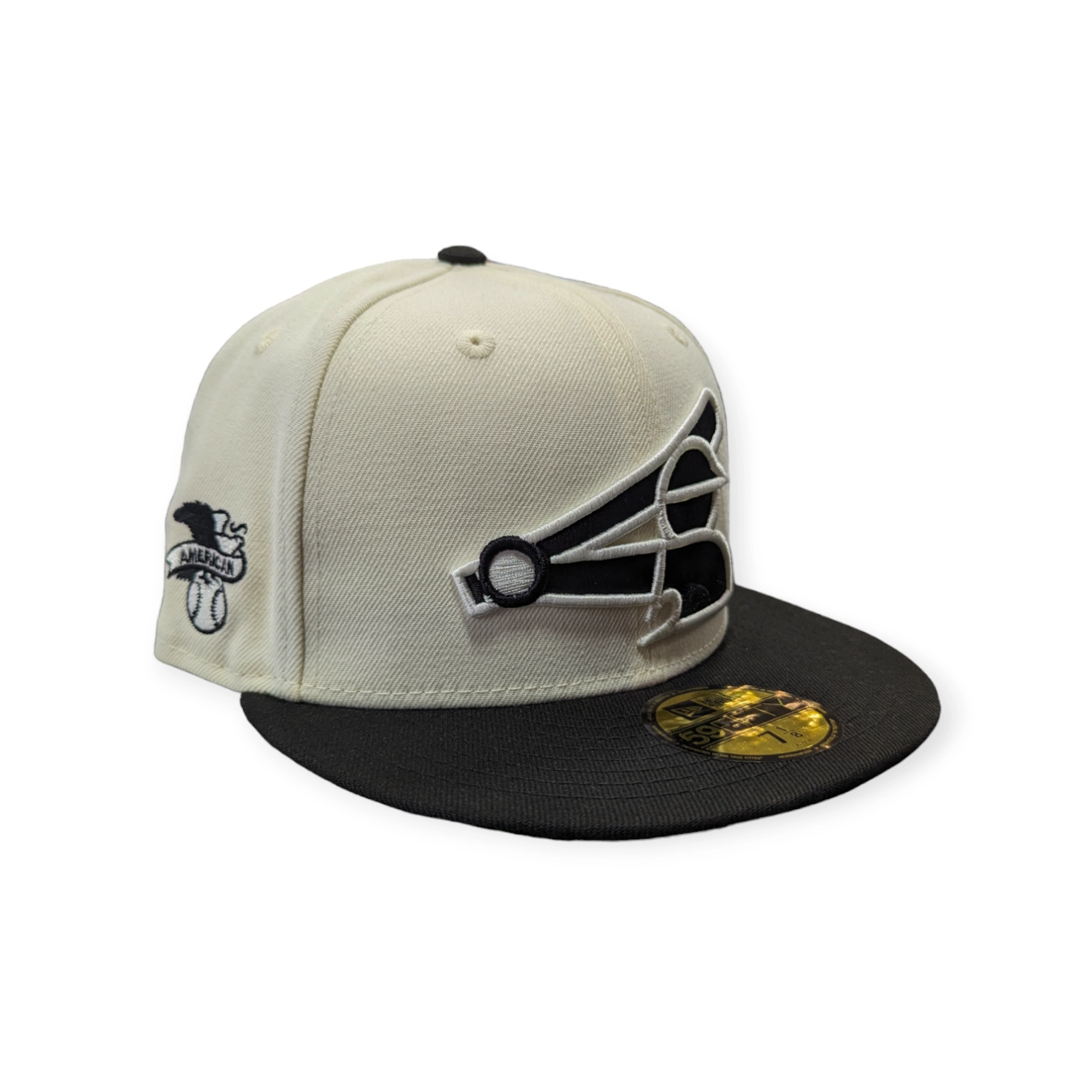 Chicago White Sox 2 Tone Chrome/Black New Era Batterman 59FIFTY Fitted Hat