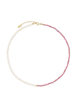 Coraline Beaded Necklace - Pink Tourmaline