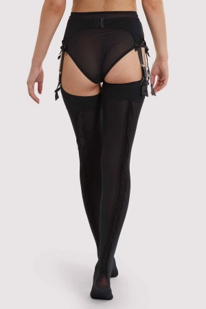 Fringe Stockings Black AUS 8 - 22