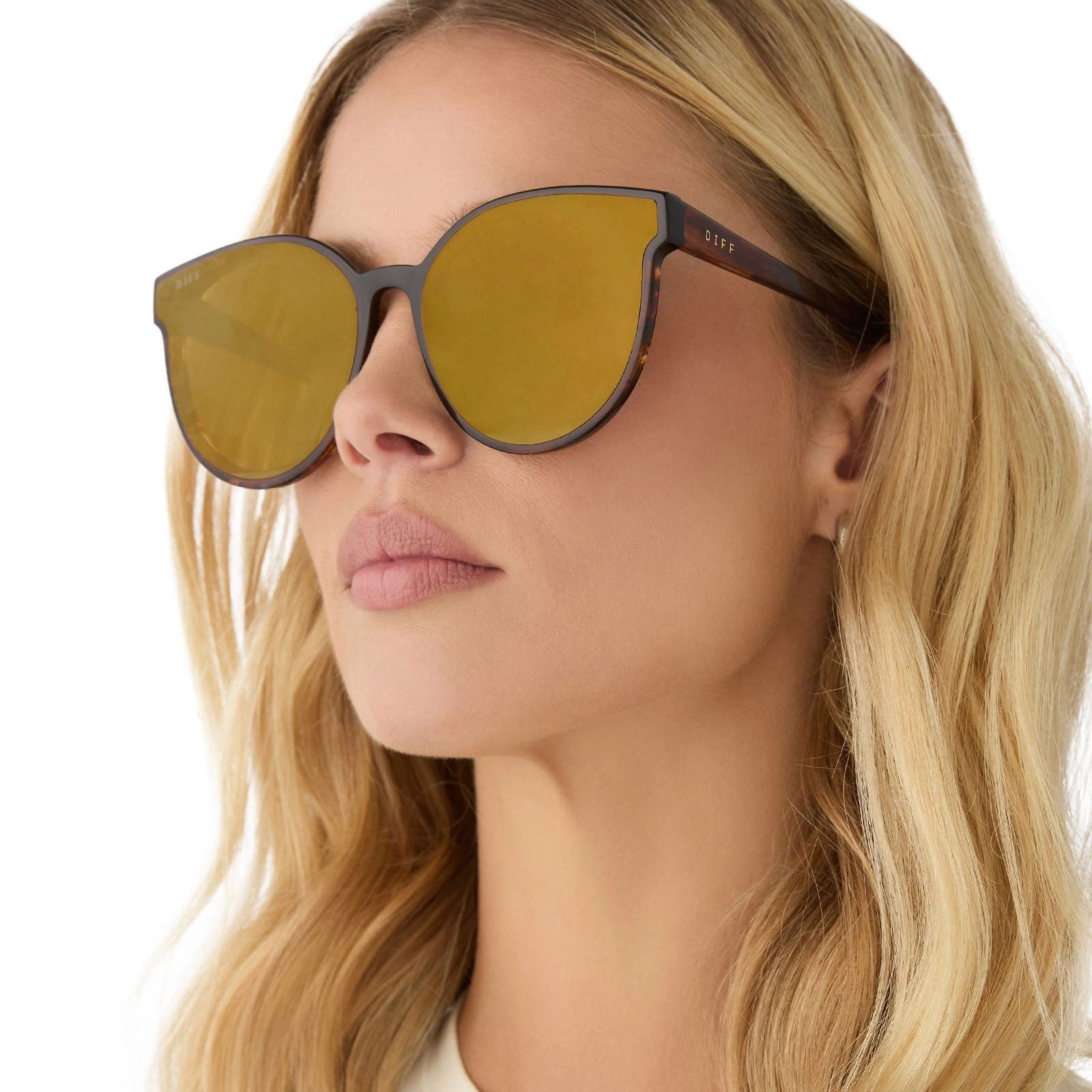 GEMMA - SEQUOIA TORTOISE   BROWN GOLD FLASH SUNGLASSES