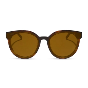 GEMMA - SEQUOIA TORTOISE   BROWN GOLD FLASH SUNGLASSES
