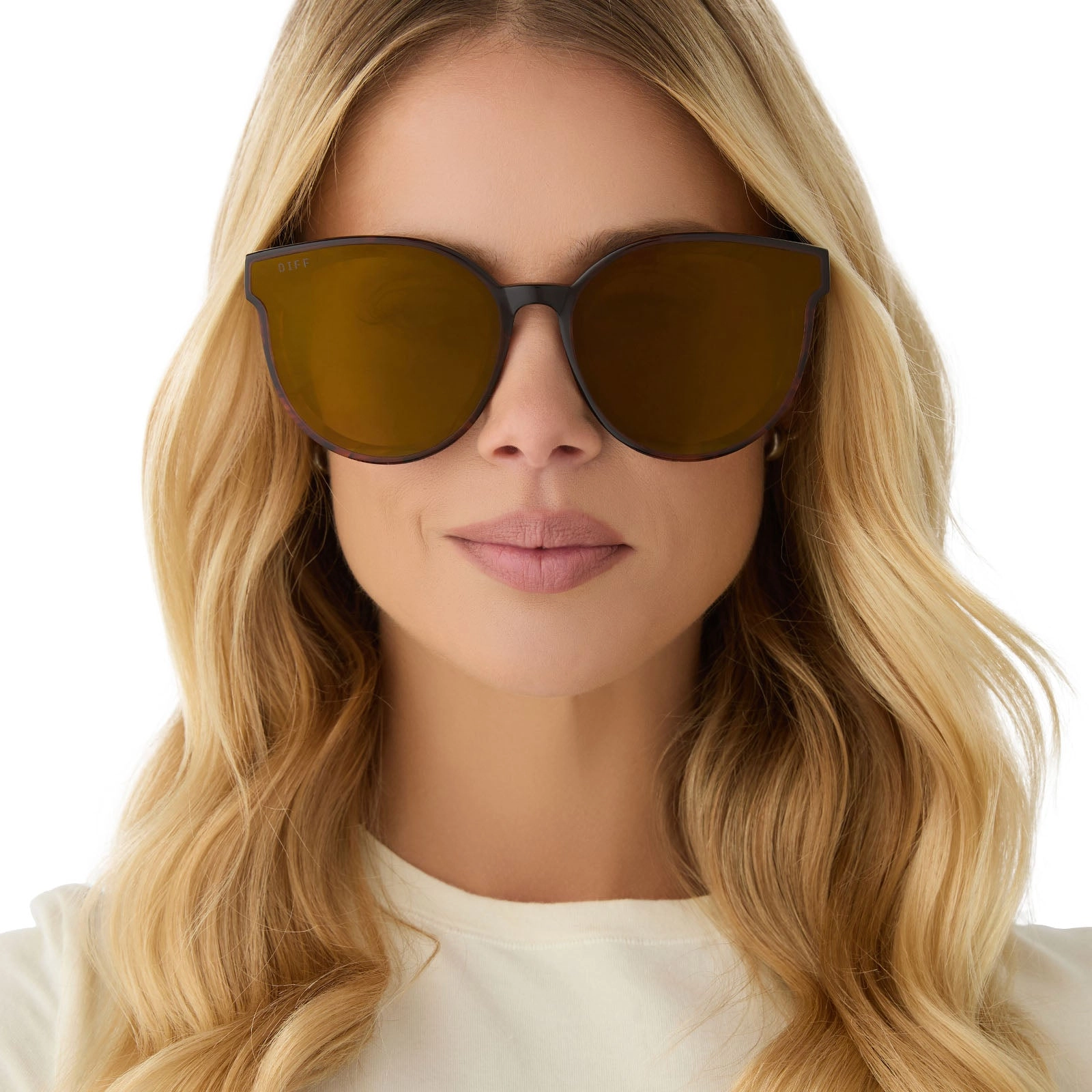 GEMMA - SEQUOIA TORTOISE   BROWN GOLD FLASH SUNGLASSES