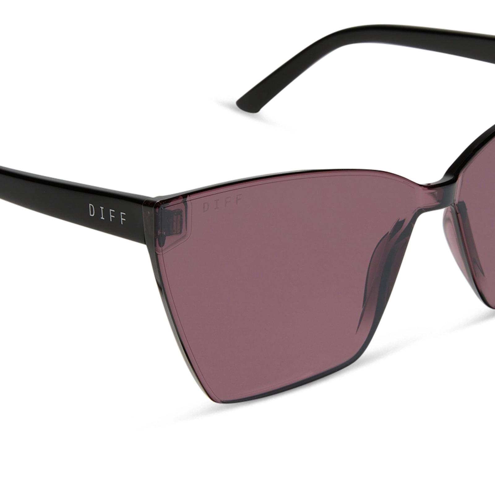 GOLDIE XS - BLACK   AUBERGINE W SILVER FLASH SUNGLASSES