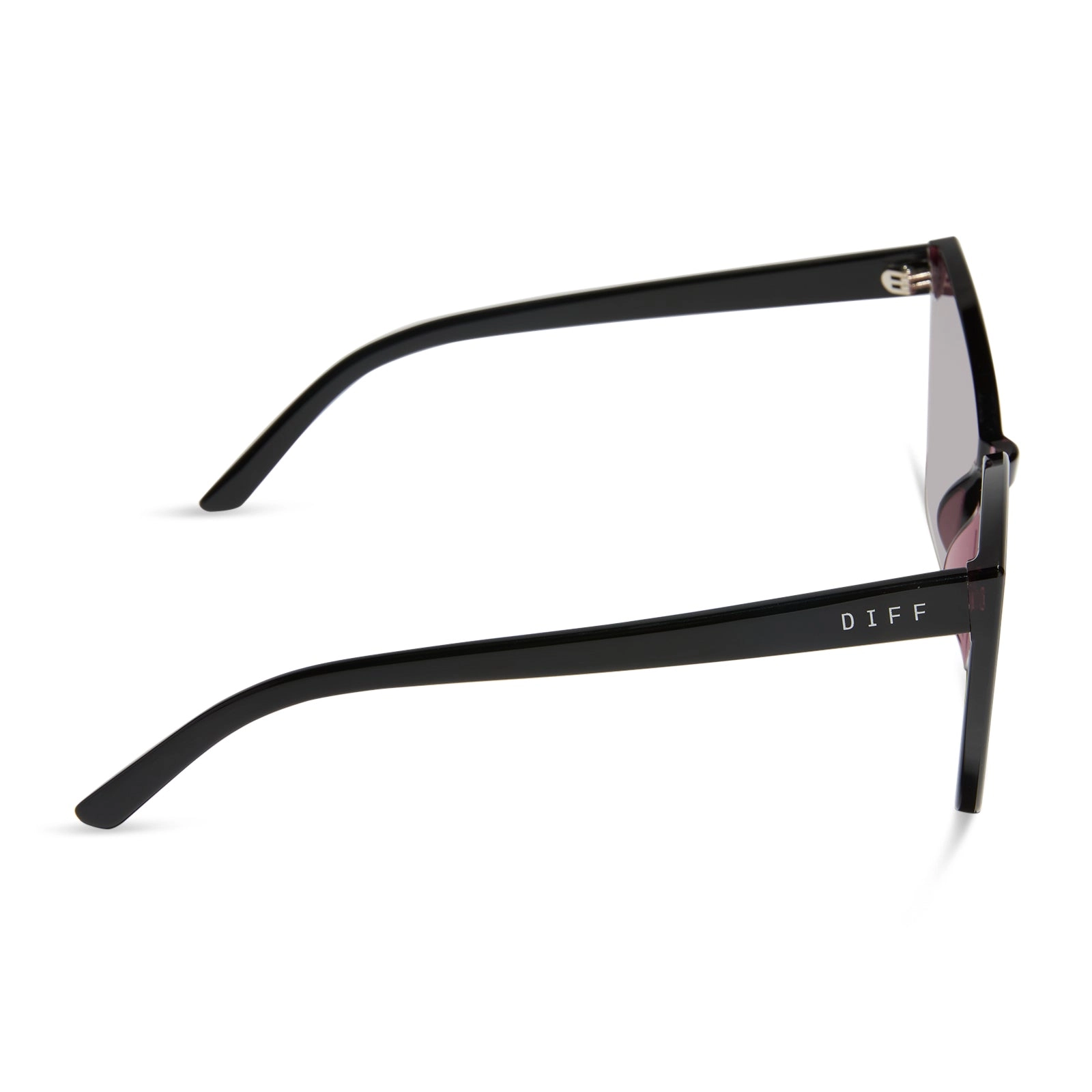 GOLDIE XS - BLACK   AUBERGINE W SILVER FLASH SUNGLASSES