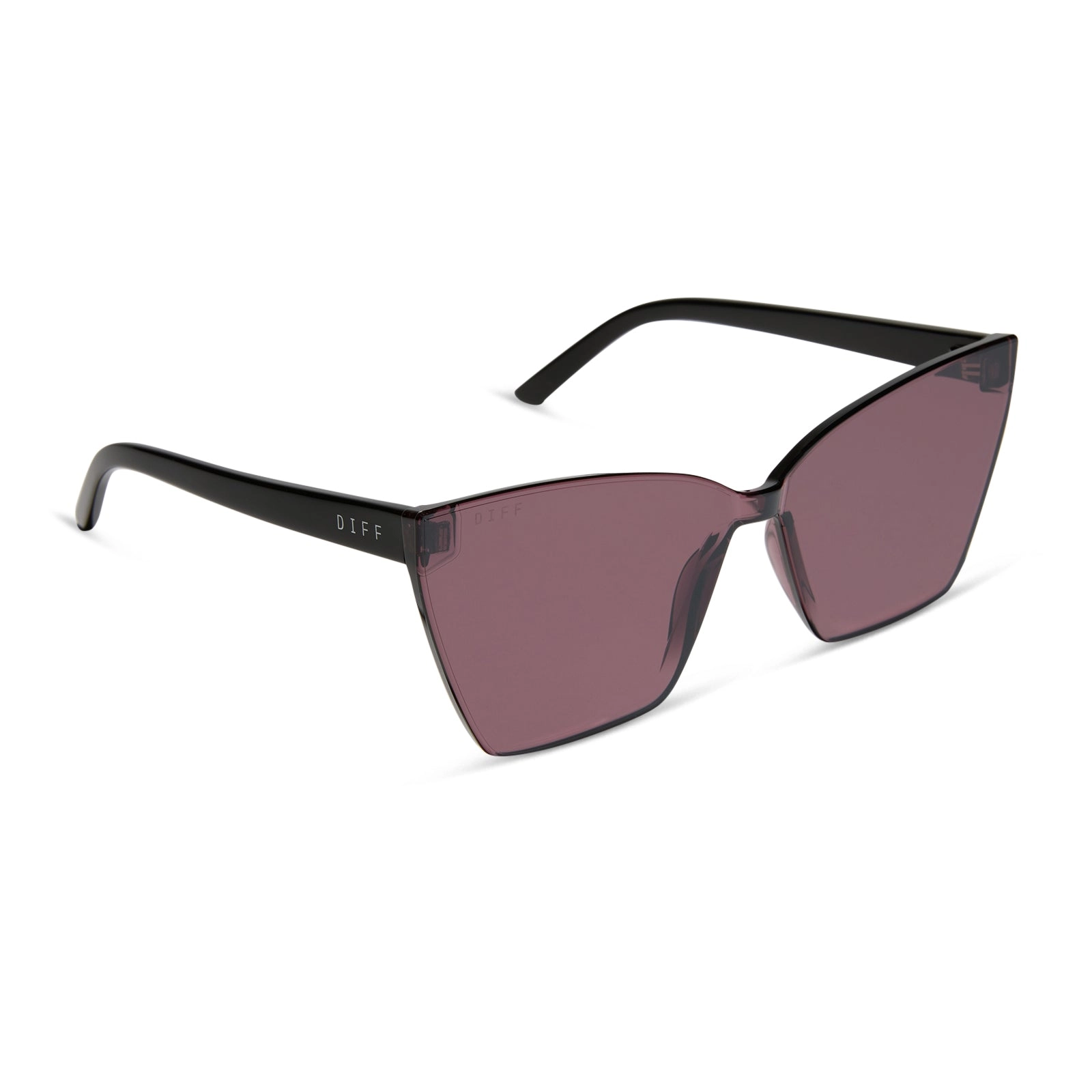 GOLDIE XS - BLACK   AUBERGINE W SILVER FLASH SUNGLASSES