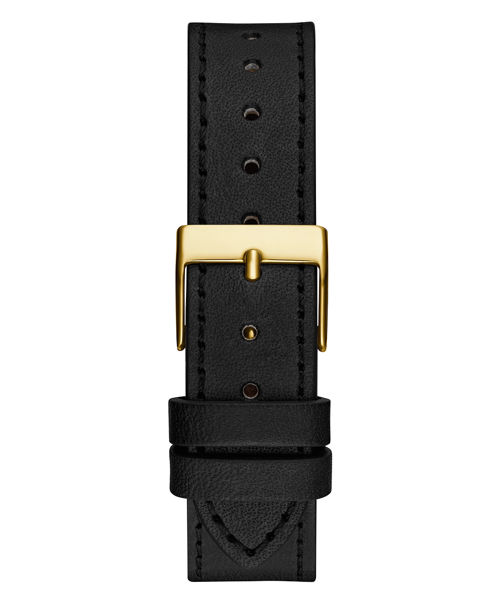 GUESS Ladies Black Gold Tone Analog Watch