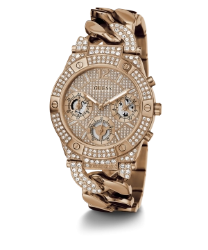 GUESS Ladies Rose Gold Tone Multi-function Watch