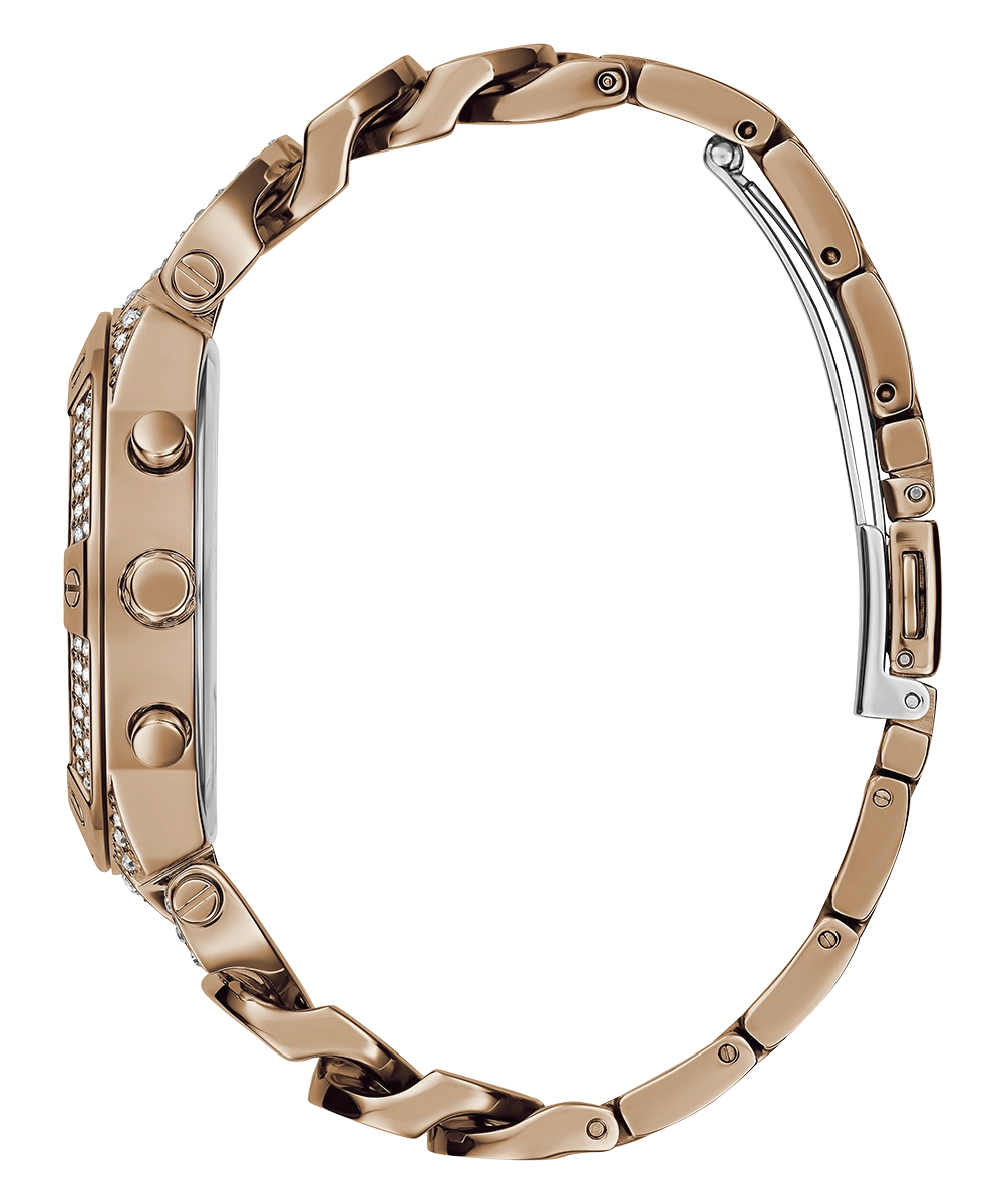 GUESS Ladies Rose Gold Tone Multi-function Watch