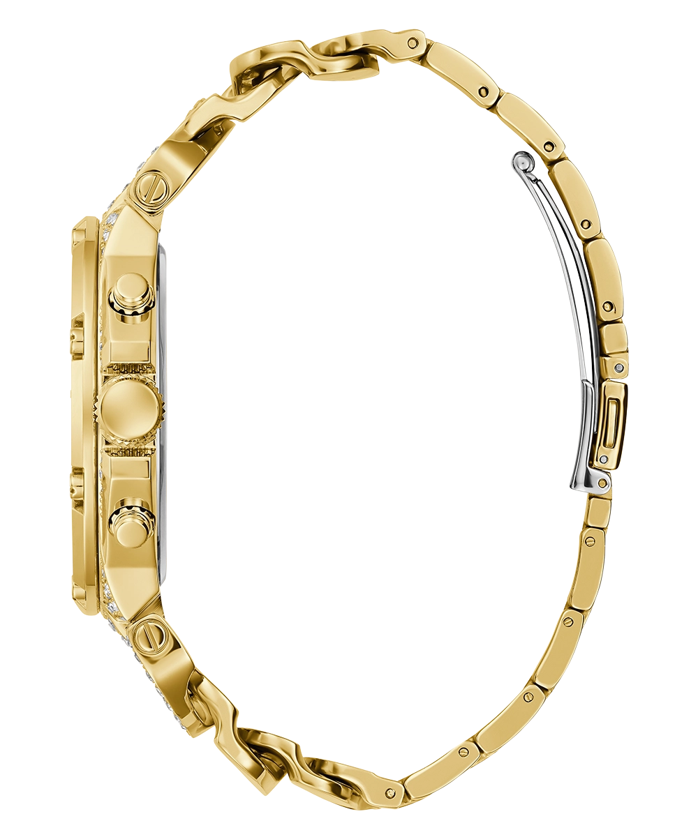 GUESS Mens Gold Tone Multi-function Watch