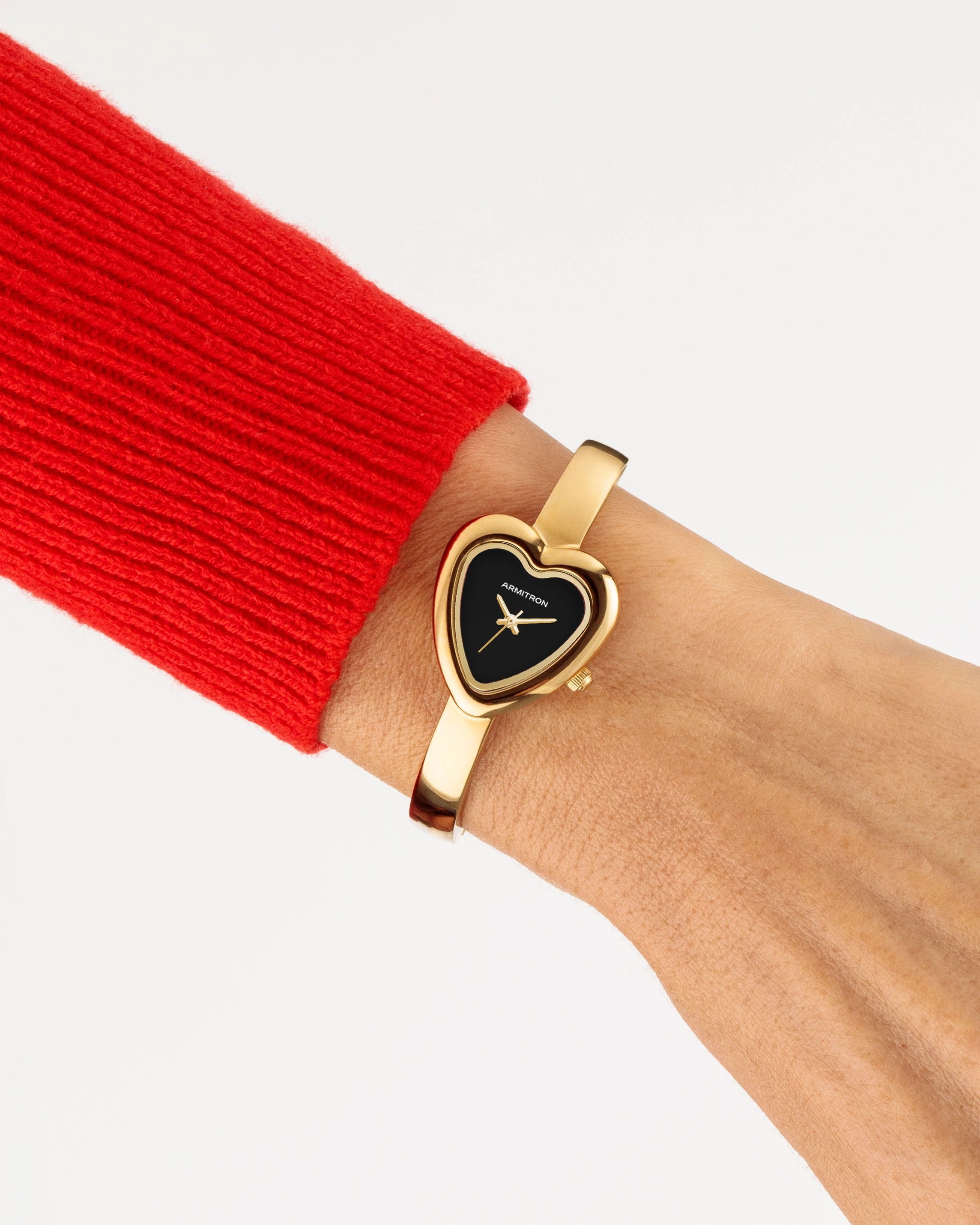 Heart Bangle™ | 24.9mm, Gold/Black