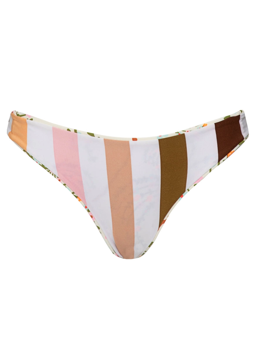 Maaji Sandstone Tropics Flirty Low Rise Thin Side Bikini Bottom