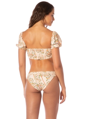 Maaji Sandstone Tropics Flirty Low Rise Thin Side Bikini Bottom