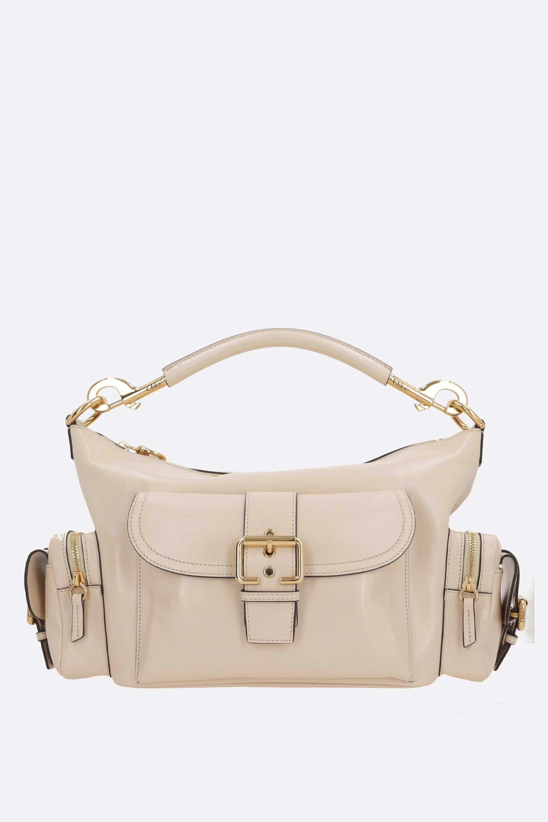 medium Camera Bag in glossy leather