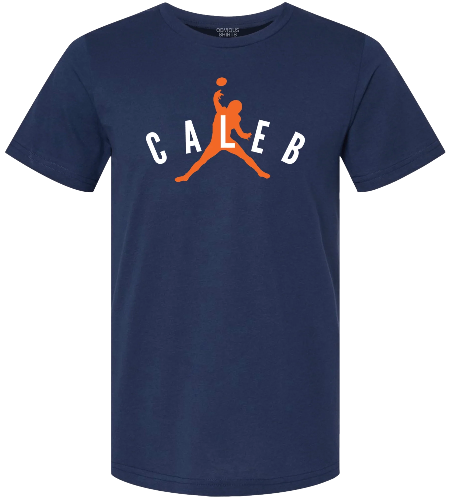 Men's Caleb Williams Obvious Shirts Air Caleb Navy Tee
