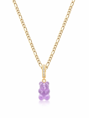 Men's Purple Gummy Bear Necklace