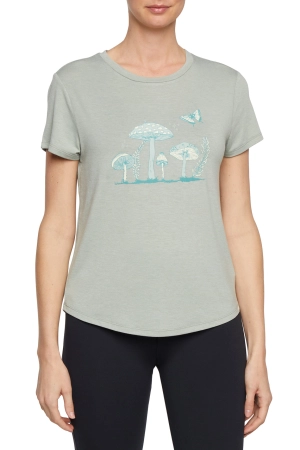 Monica Tee - Heather Iceberg Green