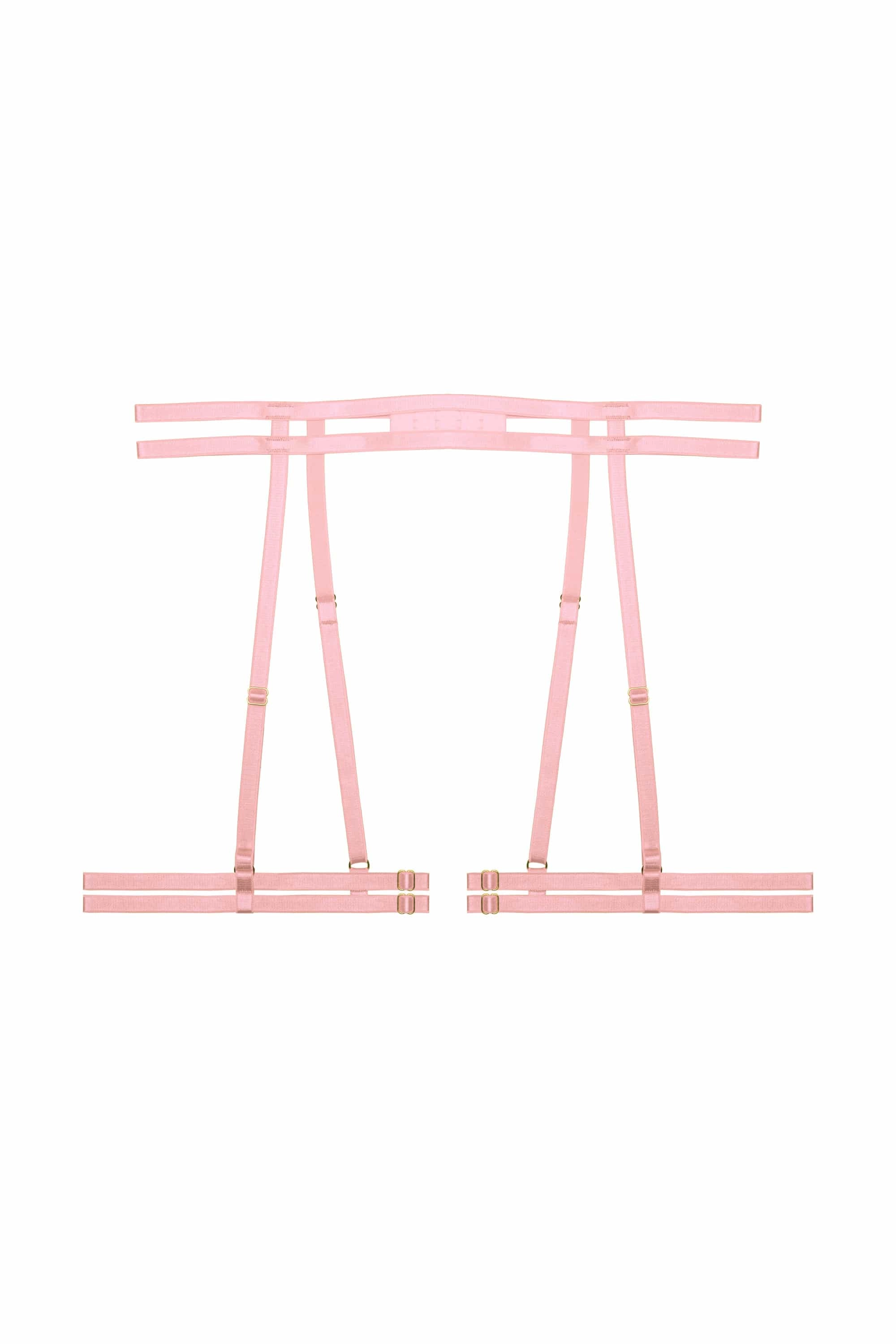 Nella Peach Strappy Suspender Belt