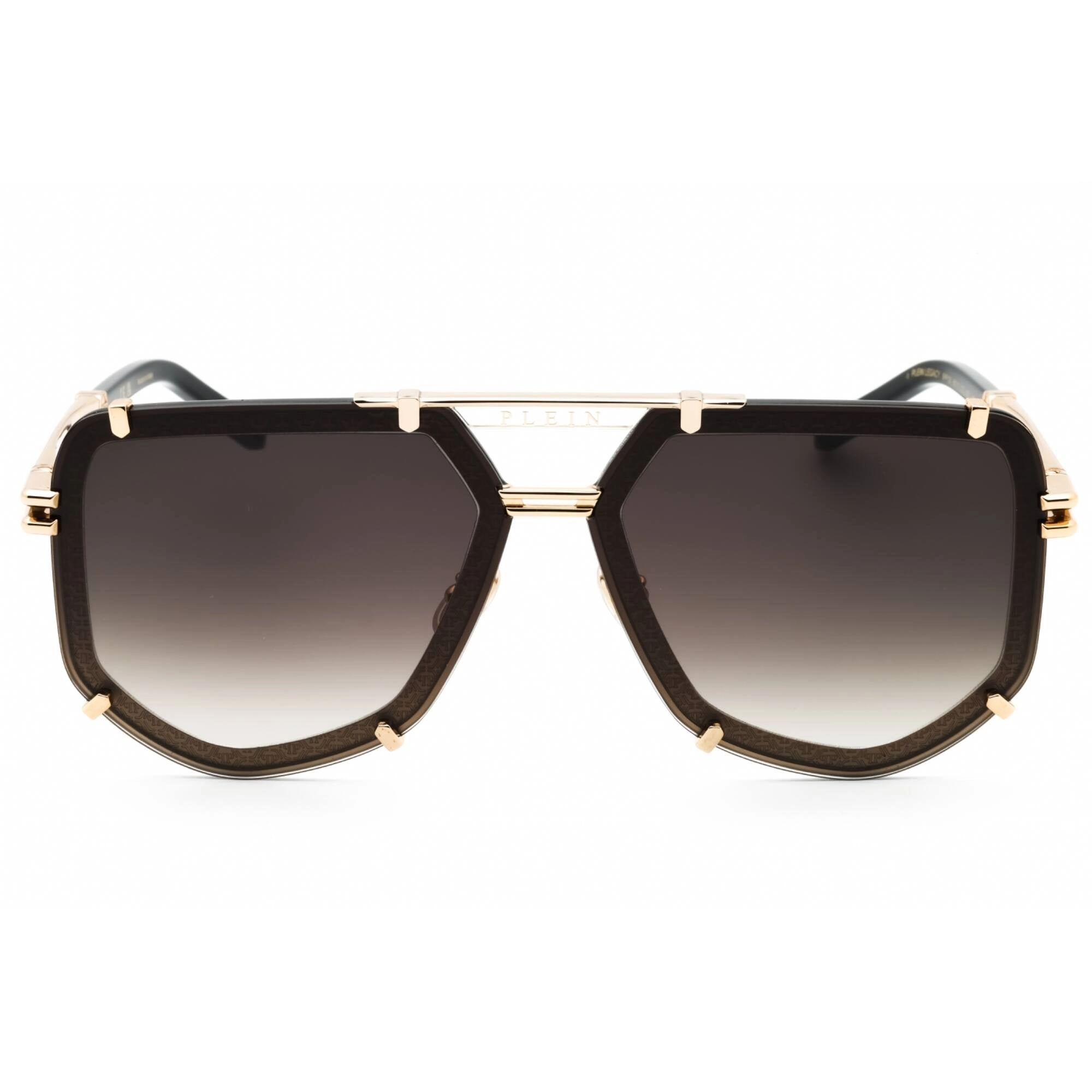 Philipp Plein Men's Sunglasses - Rose Gold Glossy Parts Black Frame | SPP132 0301