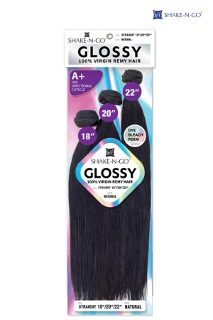 SHAKE N GO GLOSSY 100% VIRGIN REMY HAIR STRAIGHT