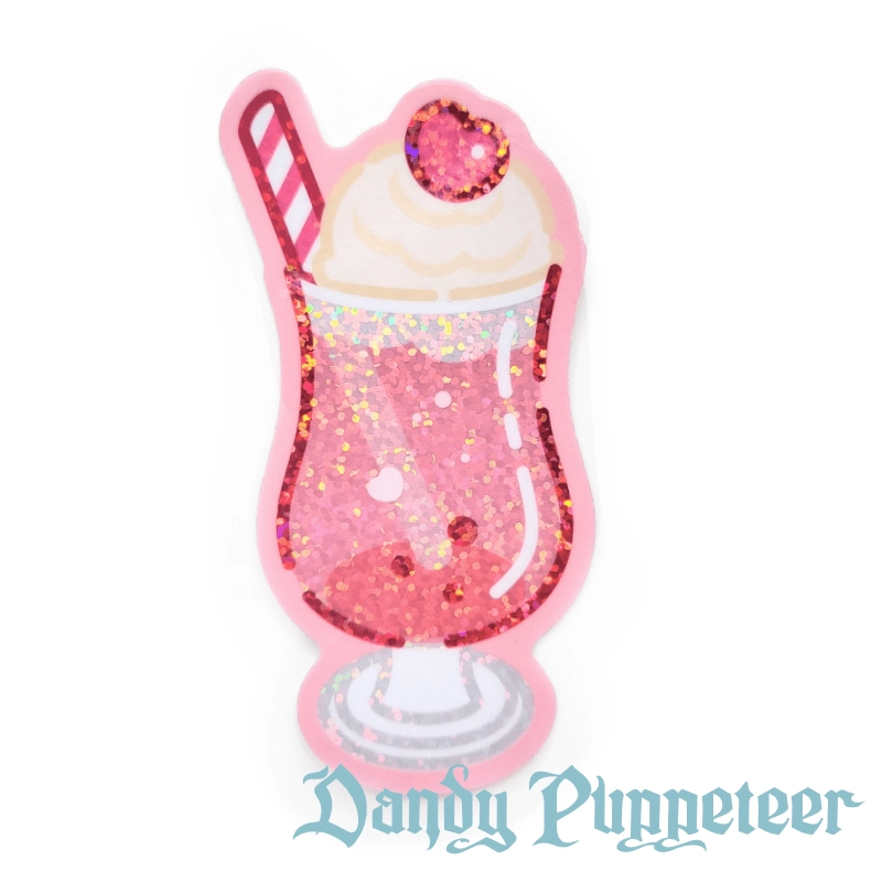 Soda Float Glitter Sticker