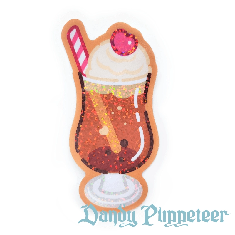 Soda Float Glitter Sticker