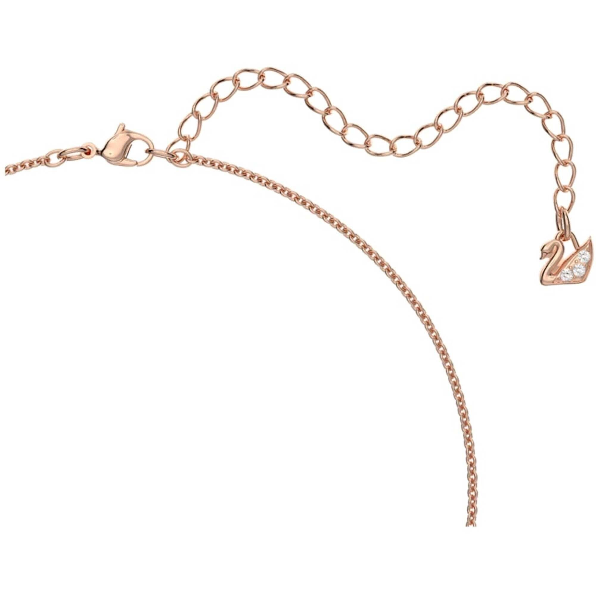 Swarovski Women's Pendant - Teddy Pink Crystal Rose Gold Lobster Clasp | 5642976