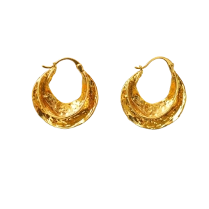 Textured Hoop Earrings