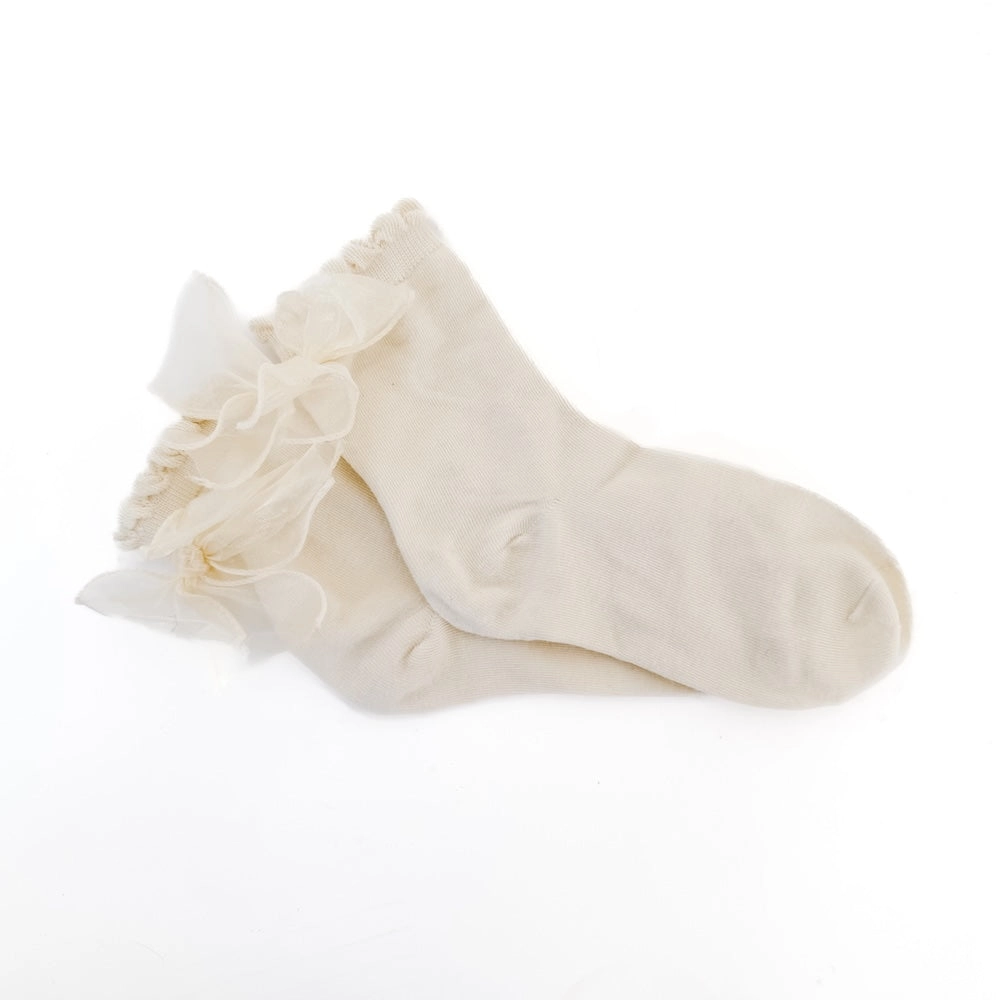 Tulle Bow Socks