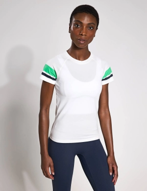 Willow Tee - White/Green